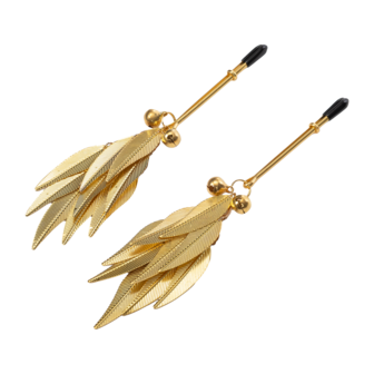 Rimba - Tepelklemmen met Veren - Goud