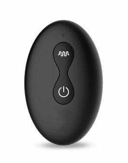 IY Milton - Vibrerende Buttplug met Dubbele Klopfunctie en Afstandsbediening - Zwart