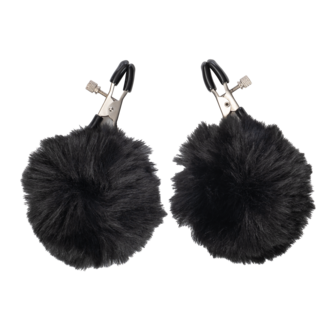 Rimba - Tepelklemmen met Pompons - Zwart
