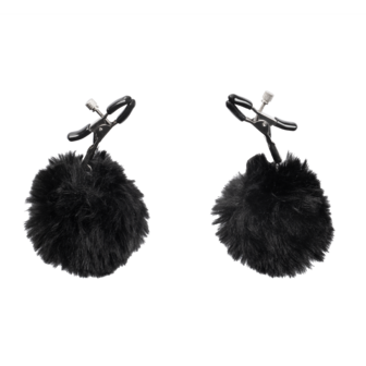 Rimba - Tepelklemmen met Pompons - Zwart