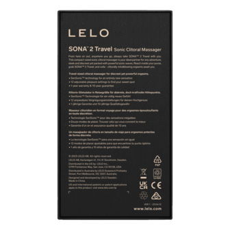 Lelo - Sona 2 Travel - Luchtdruk Vibrator - Paars