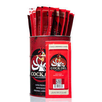 Cock Oil - Glijmiddel op Waterbasis - 25 x 7.5 ml
