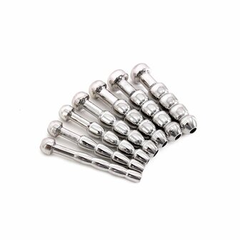 Kiotos - Penis Plug Set  - Urethral Trainer Kit - 7 Holle Penisplugs  - RVS
