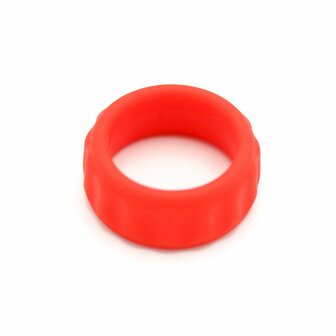 Kiotos - 2 in 1 Siliconen Cockring &amp; Ball Stretcher - Rood/Groen