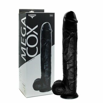 Kiotos Cox Mega Dildo Nr. 9 - 48 x 8 cm - Zwart