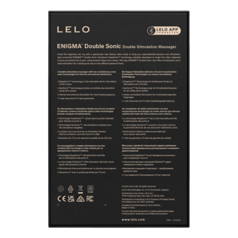 Lelo - Enigma Double Sonic - Drievoudige stimulatie - App Control - Paars