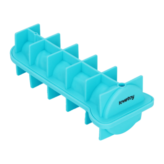 LoveToy - Siliconen IJsblokjesvorm - Realistische Penis - Blauw