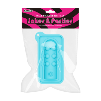 LoveToy - Siliconen IJsblokjesvorm - Mini Penis - Blauw