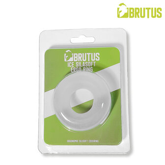 BRUTUS ICE - Silasoft Ergo Cockring - Transparant
