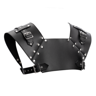 Rimba - Lederen Gladiator Borstharnas - Zwart
