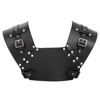 Rimba - Lederen Gladiator Borstharnas - Zwart