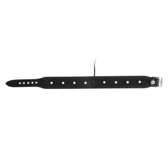 Rimba - Lederen Bipolaire Shock Halsband - Zwart - Maat L/XL