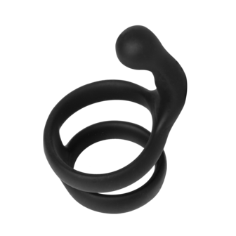 Rimba - Siliconen Cockring met Stimulerend Balletje