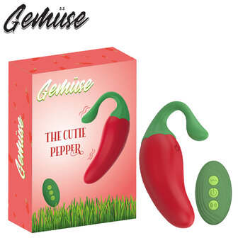 Gem&uuml;se - The Cutie Red Pepper - Vibrerende Groente Mini Vibrator