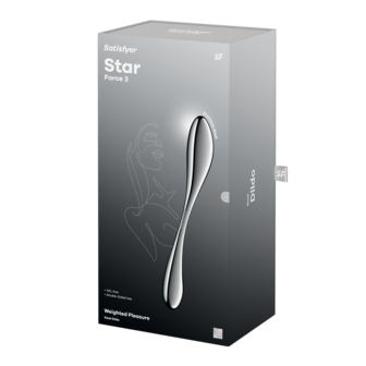Satisfyer - Star Force 3 - RVS Dildo