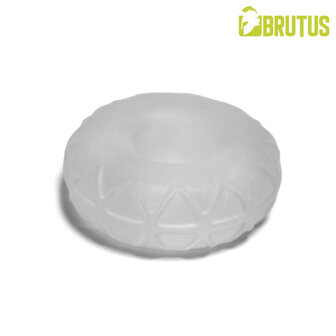 BRUTUS ICE - Silasoft Fat Donut Cockring - Transparant