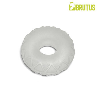 BRUTUS ICE - Silasoft Fat Donut Cockring - Transparant