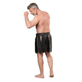 Rimba - Lederen Gladiator Herenrok - Zwart