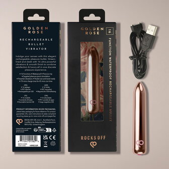 Rocks-off - Oplaadbare Bullet Vibrator - Ros&eacute; Goud