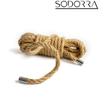 SODORRA - Hemp Shibari Bondagetouw - Naturel - 5 meter