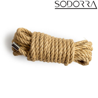 SODORRA - Hemp Shibari Bondagetouw - Naturel - 5 meter