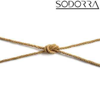 SODORRA - Hemp Shibari Bondagetouw - Naturel - 5 meter