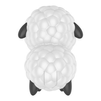 Satisfyer - Dreamy Sheep - Luchtdruk Vibrator - Zwart/Wit