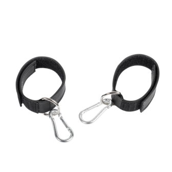 Rimba - Lederen Boeien met Klittenband - Zwart