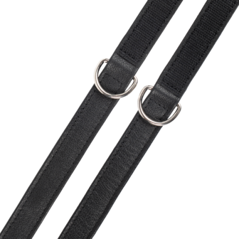 Rimba - Lederen Boeien met Klittenband - Zwart