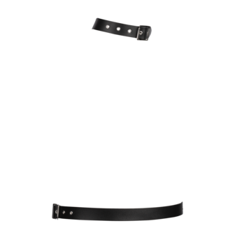 Rimba - Lederen Bondageharnas - Zwart