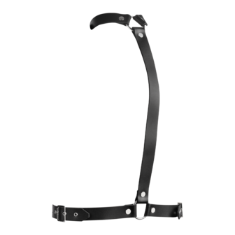 Rimba - Lederen Bondageharnas - Zwart