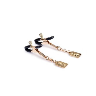 Liebe Seele - Luxe Tepelklemmen met Masker Hangertjes - Goud