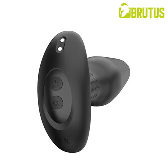 Brutus - RIMMER - Vibrerende Buttplug met Rimming Kralen - App Control - Zwart