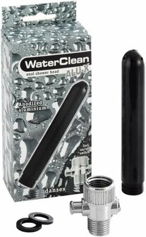 WaterClean - Aluminium Anaal Douche - Zwart