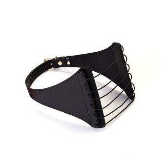 Liebe Seele - Punishment Harnas met Elastieken Snaren - Zwart