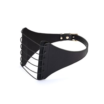 Liebe Seele - Punishment Harnas met Elastieken Snaren - Zwart