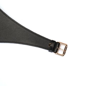 Liebe Seele - Punishment Harnas met Elastieken Snaren - Zwart