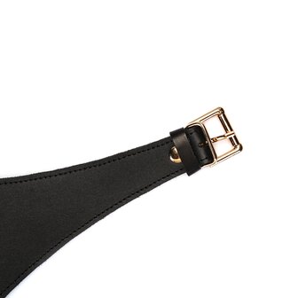 Liebe Seele - Punishment Harnas met Elastieken Snaren - Zwart/Rood