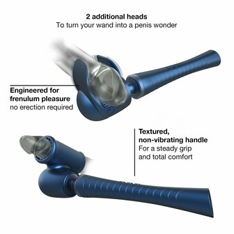 ManWan - Man.Wand Edgy - Wand Vibrator voor Haar &amp; Hem - Stellar Blue