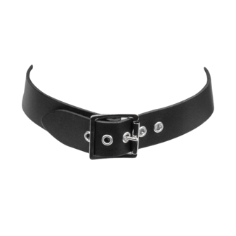 Rimba - Lederen Hoofdharnas met Collar en Neushaak - Zwart