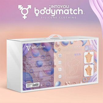 Bodymatch - Boomax - Hyperrealistisch Siliconen Mannelijk Bovenlichaam - Lichte Huidskleur - Maat M