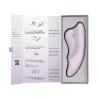 Svakom - DuoGlow - Stotende en Roterende Kralen Vibrator met Pulserende`Stimulator - Lila