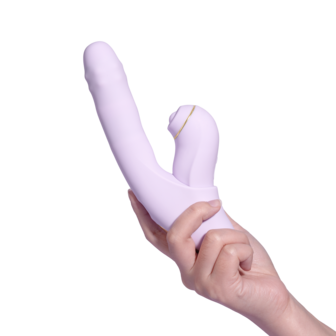 Svakom - DuoGlow - Stotende en Roterende Kralen Vibrator met Pulserende`Stimulator - Lila