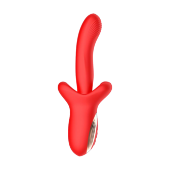 IY Vyron - Stotende &amp; Knabbelende Vibrator - Rood