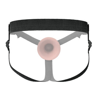 Pipedream - Fantasy X-Tensions - Strap-on met Holle Dildo - 14 cm - Lichte Huidskleur