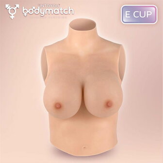 Bodymatch - Booskin - Realistische Siliconen Borstprothese - Lichte Huidskleur - Cup E