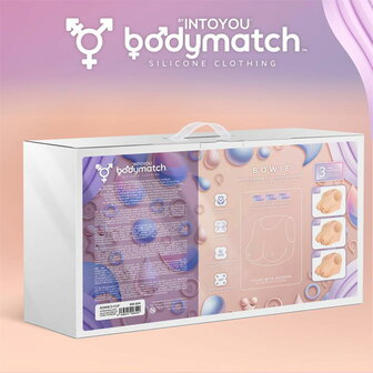 Bodymatch - Bowie - Realistische siliconen borstprothese - Lichte Huidskleur - Cup D