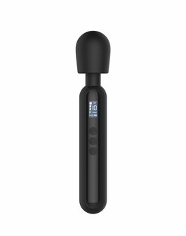 Rimba - Sensual Nights SN10 - Medium Wand Vibrator - Massager - Zwart