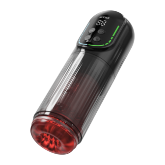 Rimba Toys - Orgastobator 07 - Masturbator - Rood/Transparant