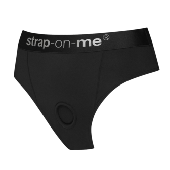 Strap-On-Me - Idole - Strap-On Harnas Slip - Zwart - Maat L